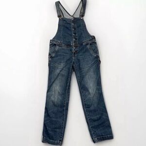 Free People Blue Denim Jumpsuit